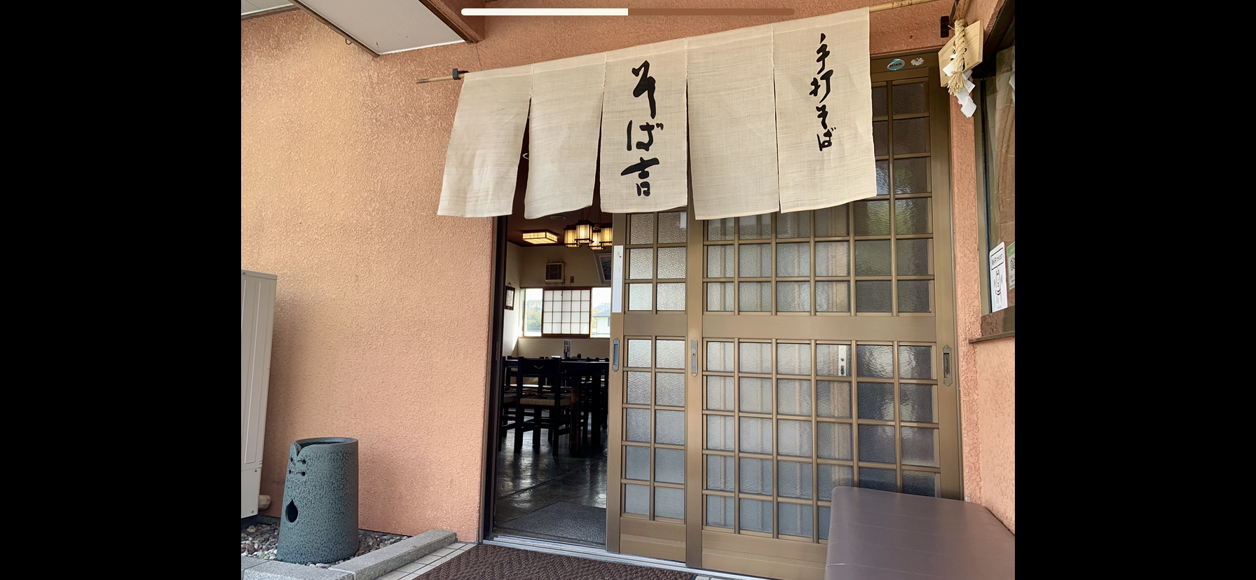そば吉玄関